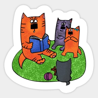 Cat and kitten Sticker
